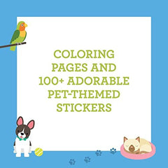 Pets Coloring Book and Stickers - Arts & Crafts for Babies - Fat Brain Toys