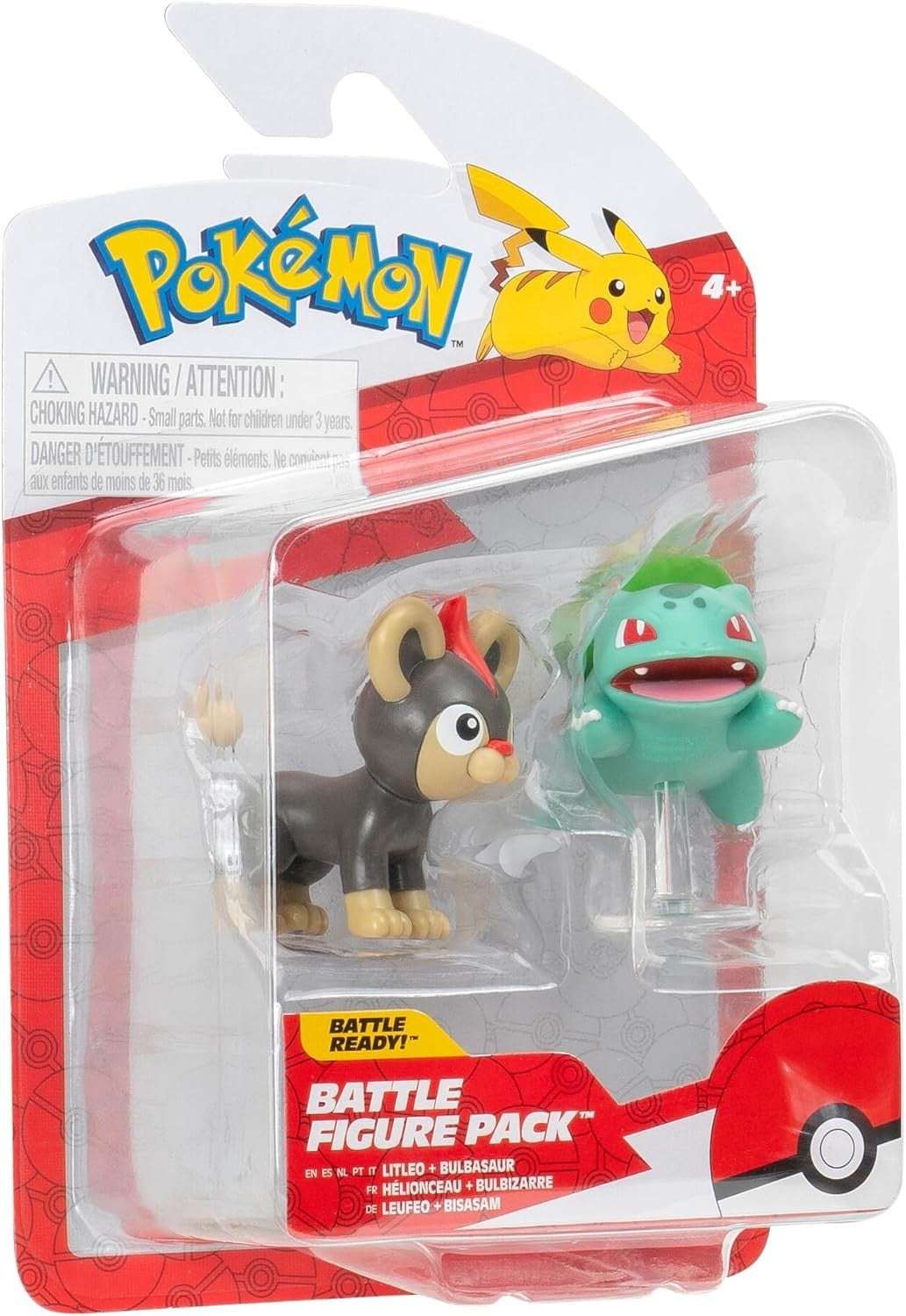 Pokemon Battle Figure 2 Pack (Litleo & Bulbasaur #5) W19 Figure
