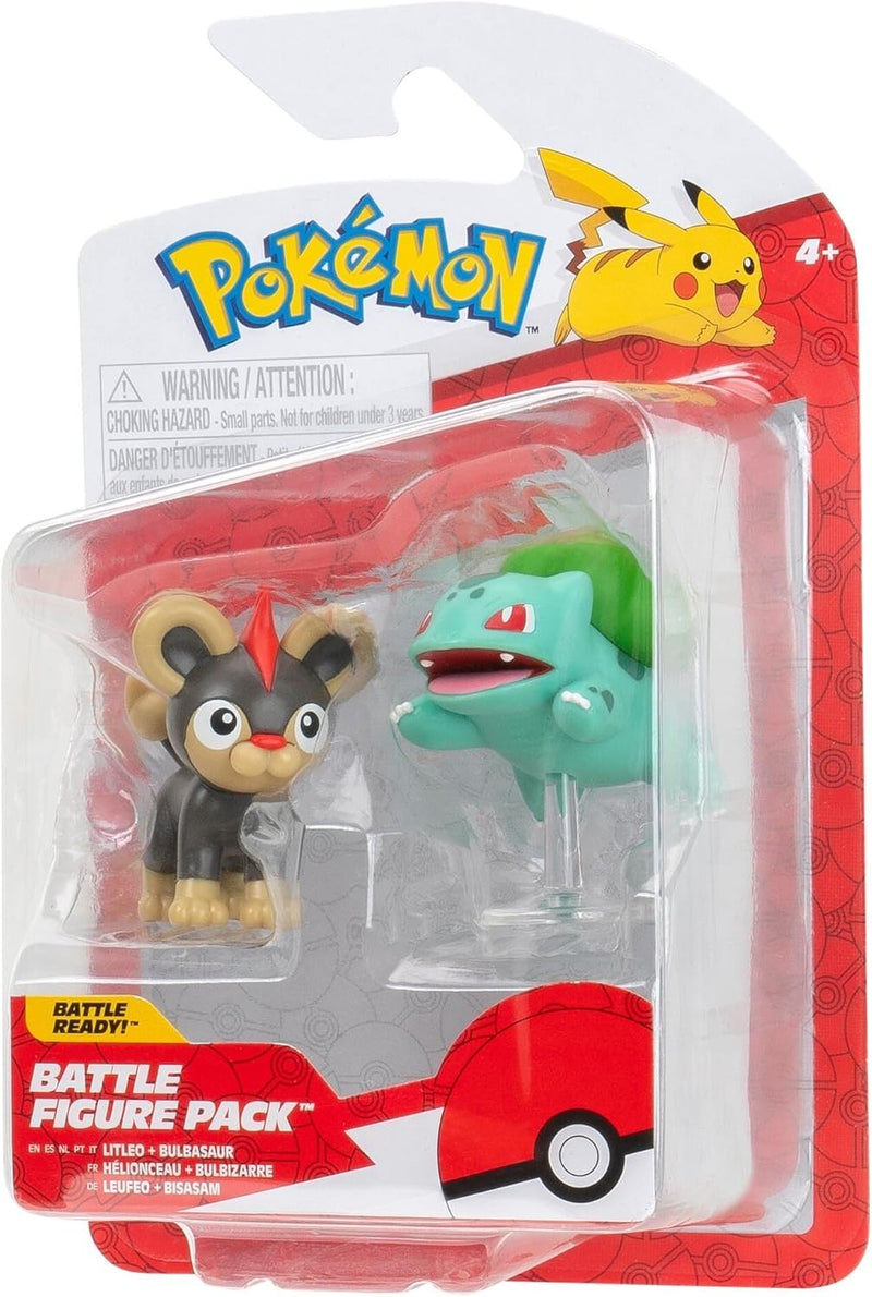 Pokemon Battle Figure 2 Pack (Litleo & Bulbasaur #5) W19 Figure