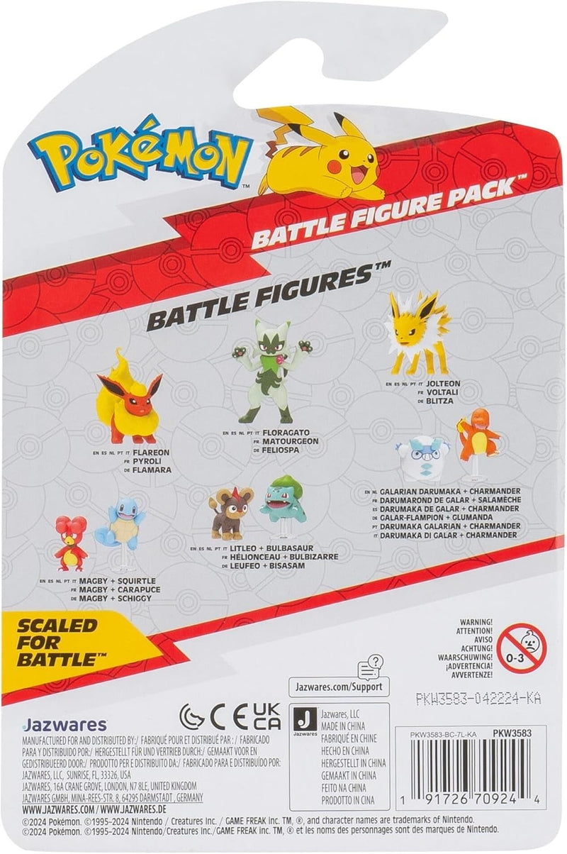 Pokemon Battle Figure 2 Pack (Litleo & Bulbasaur #5) W19 Figure