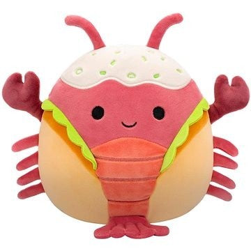 Squishmallows Lorono the Red Lobster in Lobster Roll 7.5" Plush Soft Toy