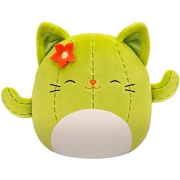 Squishmallows Ms. Miss the Green Cactus Cat with Closed Eyes 7.5" Plush Soft Toy
