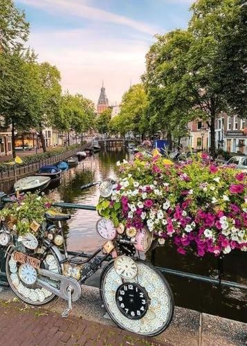 Ravensburger - Bicycle and Flowers in Amsterdam