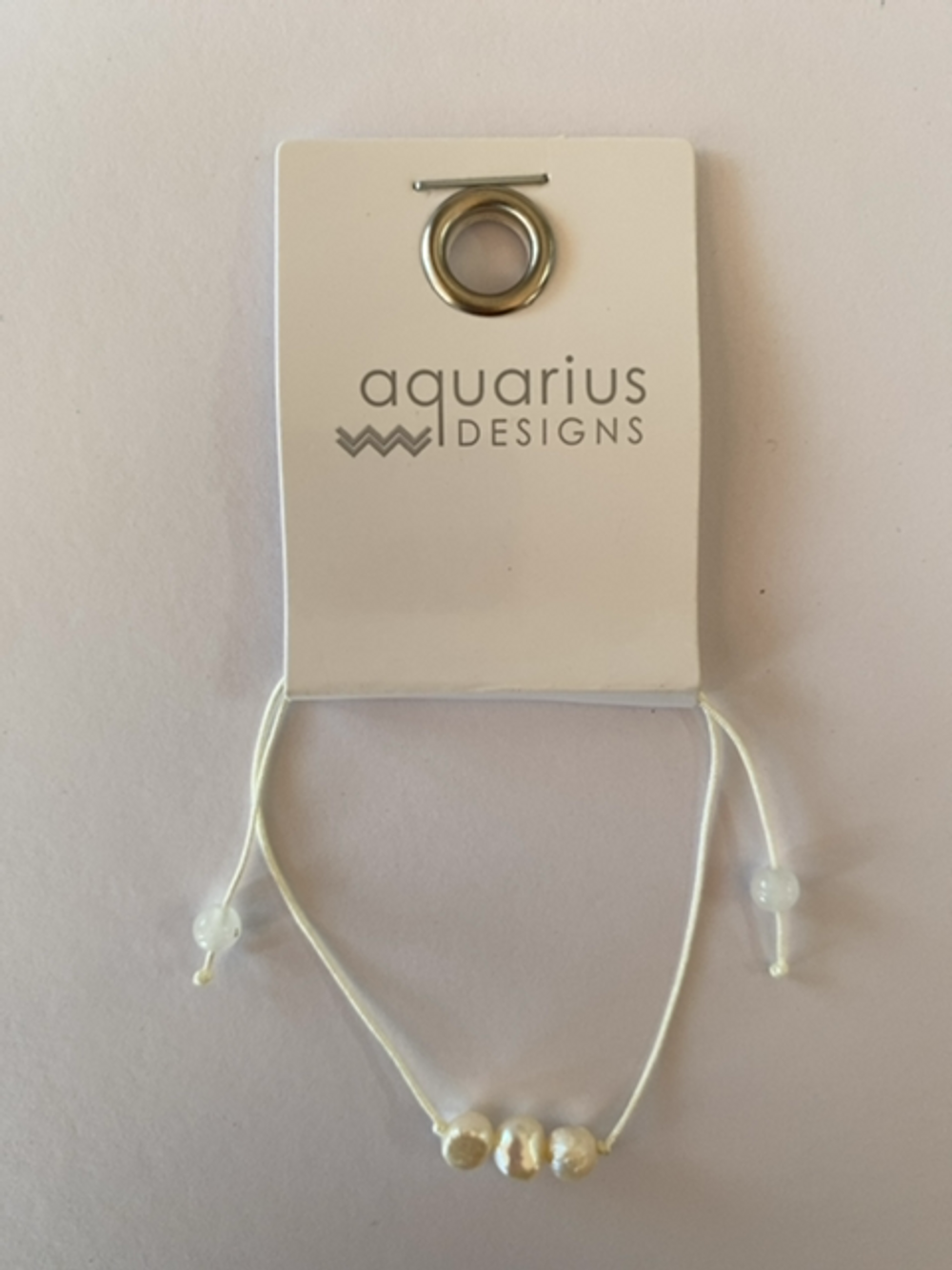  Adjustable Bracelet with Pearls