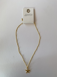 Gold Starfish Pendant Necklace