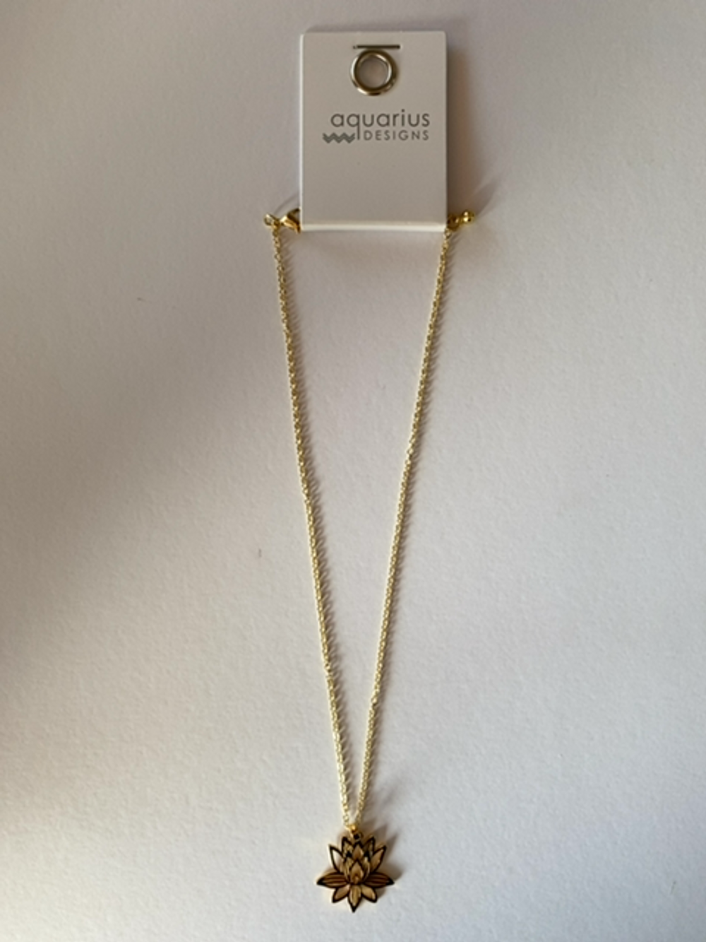 Gold Lotus Flower Necklace