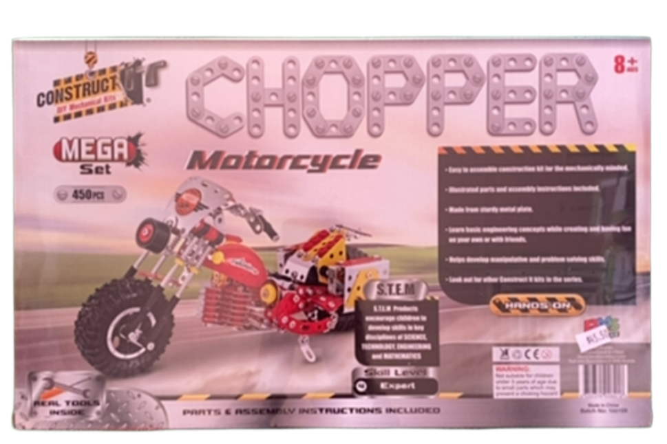 Chopper Motorcycle - Construct It