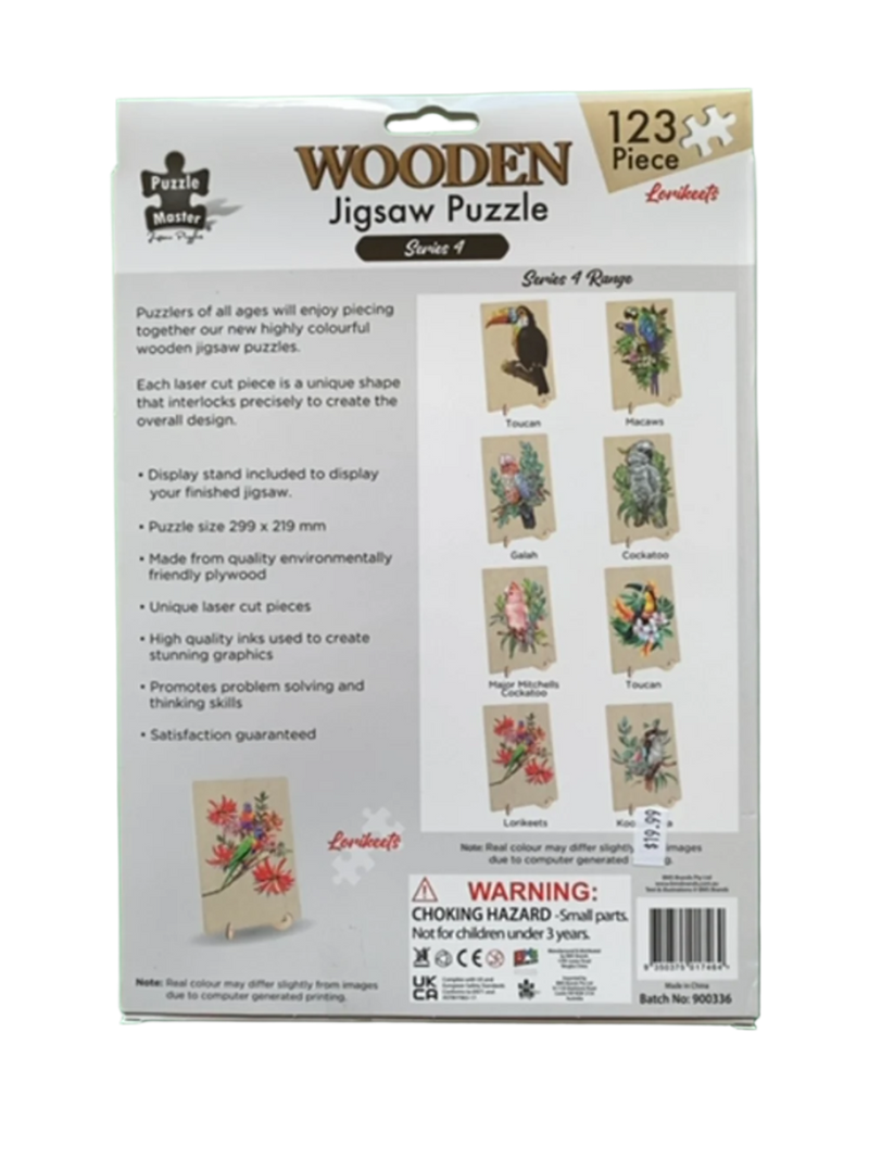 Lorikeets Wooden Jigsaw Puzzle
