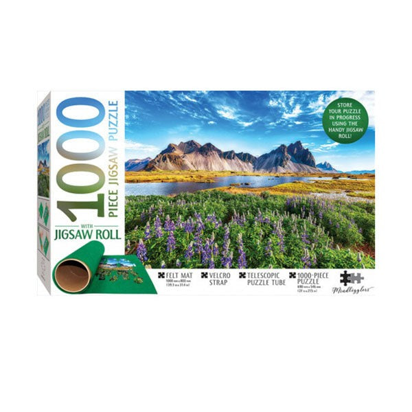 Stokknes Cape Iceland 1000 Piece Puzzle Includes Roll up Mat