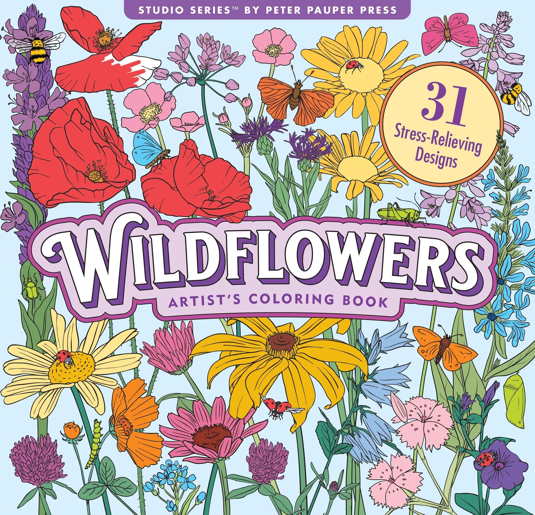 Wildflowers Adult's Colouring Book