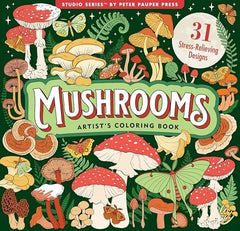 Mushrooms Adult Coloring Book 
