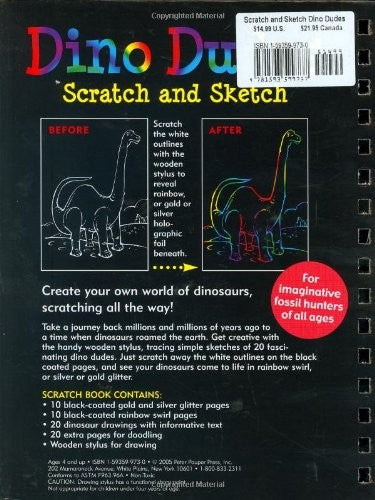 Scratch and Sketch Dino Dudes