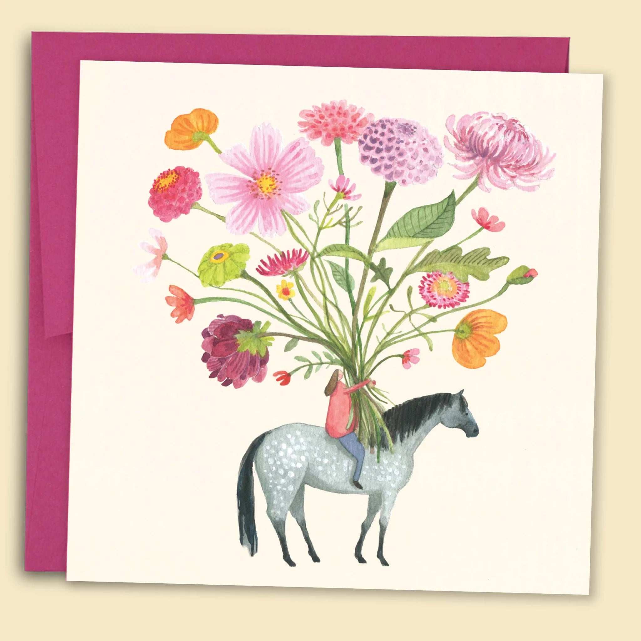 Flowers On Horseback