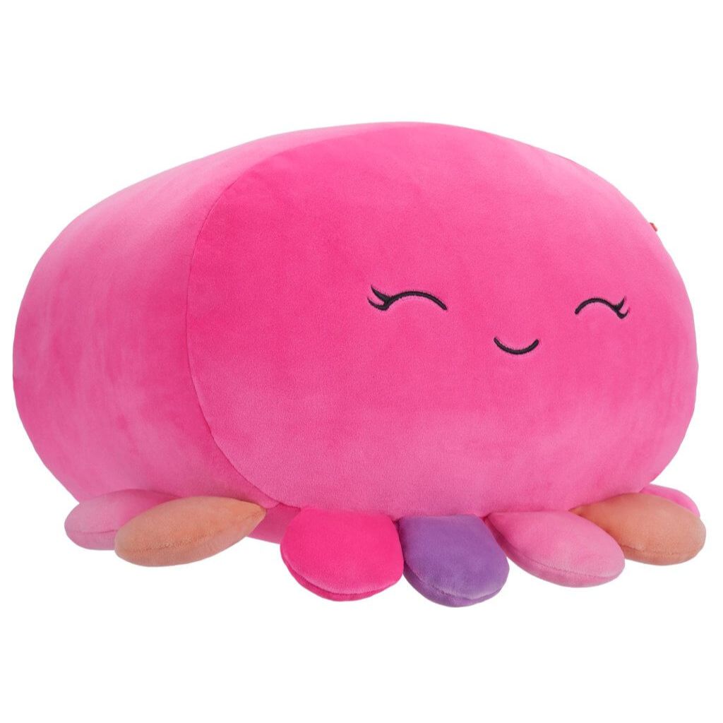 Squishmallows SQCR04187 Stackables 12-Inch Medium-Sized Ultrasoft Official Kelly Toy Plush Octavia-Pink Octopus W/Multicolored Tentacles Octavia - Pi